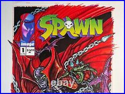 Spawn #1 Cover Recreation Original Comic Book Art Todd McFarlane Homage 2 Pieces