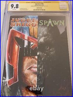 Spawn 285 Half Sketch Cover Judge Dredd By Chris Mcjunkin Original Art Cgc New