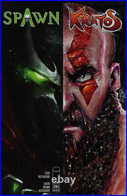 Spawn 285 Sketch Cover Kratos God Of War Cgc Original Art 9.8 Chris Mcjunkin