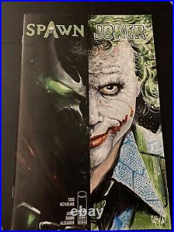 Spawn Sketch Cover Joker Heath Ledger Original Art By Chris Mcjunkin Cgc New