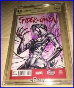Spider-Gwen 1 Blank Original Art Artist Proof Cover Art Gwen-Venom Jose Varese