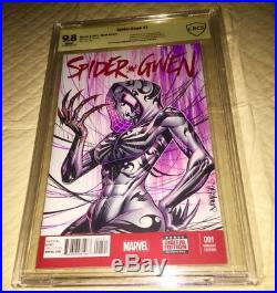 Spider-Gwen 1 Blank Original Art Artist Proof Cover Art Gwen-Venom Jose Varese