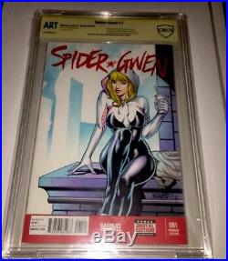 Spider-Gwen 1 Blank Original Art Artist Proof Cover Art Spider-Gwen Jose Varese