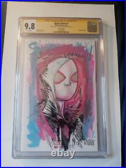 Spider-Gwen #1 CGC 9.8 SIGNED & SKETCH by Robbi Rodriguez? Original art