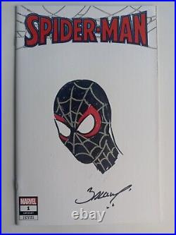 Spider-Man #1 SIGNED & SKETCH BY MARK BAGLEY Original Art Sketch Cover