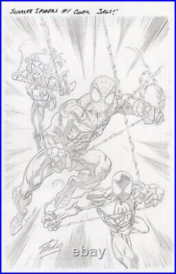 Spider-Man MARK BAGLEY Scarlet Spiders # 1 ORIGINAL ART Pencils Variant Cover