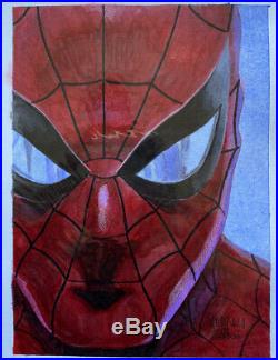 Spider-Man Original Art Sketch Cover Variant Blank Comic Book Corey Ross