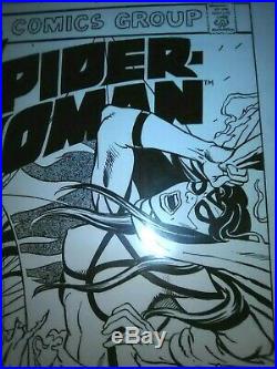 Spider Woman 48 comic original art cover Postman Rubenstein 06 revisited 11 x 17