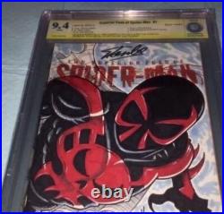 Spider-man #1 Signed Stan Lee Original Marvel Art Spider-man 2099 Cbcs Ss 9.4 Oa
