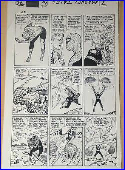 Spiderman Classics #9 P 26 Original Production Art STAT Marvel Lee Kirby & Ditko