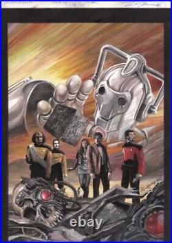Star Trek The Next Generation TNG Doctor Who Assimilation Original Cover Art #4