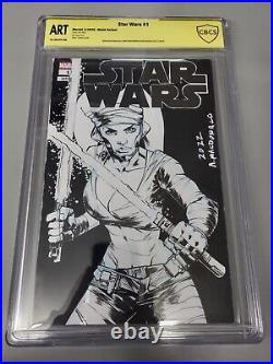 Star Wars Andy Macdonald Original Art Sketch Cover CBCS NO CGC Marvel Comics