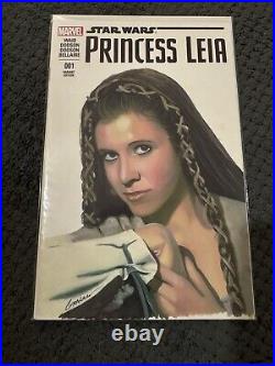 Star Wars Princess Leia Sketch Cover Kevin Graham Original Art Disney Lot