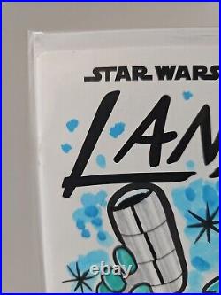 Star Wars Sketch Cover Art Lando #1 By Artist Jamie Cosley SIGNED (Jaxxon)