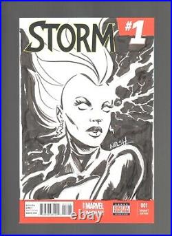 Storm Original Art Sketch By Michael Walsh! Blank Variant! One Of A Kind