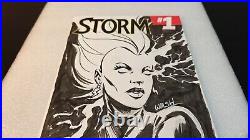 Storm Original Art Sketch By Michael Walsh! Blank Variant! One Of A Kind