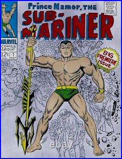 Sub-mariner # 1 Cover Recreation Original Comic Art By Comic Artist James Chen
