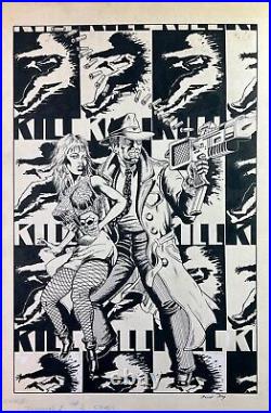 T-Minus One #2 Cover by David Day from 1989 ORIGINAL ART Phillips Darrow Miller