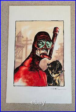 TED MCKEEVER - ORIGINAL COLOR ART - Finished Unused Cover - 11x17