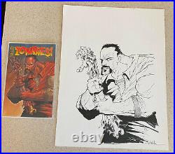 TED MCKEEVER - Zombies Feast #3 Variant (IDW) - ORIGINAL COVER ART - 15x20