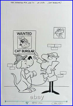THE INSPECTOR #19 cover ORIGINAL ART 1977 Pink Panther GOLD KEY art FINAL ISSUE