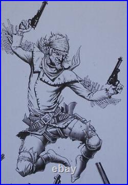 TIMOTHY TRUMAN original art, HAWKEN #5, Cover, All In, Guns Drawn, 11x17, 2011