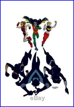 TITANS YOUNG JUSTICE GD#1 Cover ALE GARZA Original Art Robin Wonder Girl Impulse