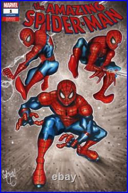 Tasm Spider-man No Way Home Sketch Cover Original Art Chris Mcjunkin Cgc 9.8 New