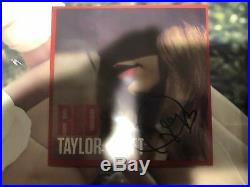 Taylor Swift Autographed Framed Red Album Lithograph & CD Cover Art