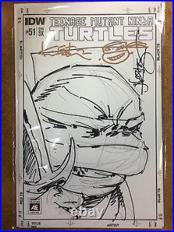Teenage Mutant Ninja Turtles TMNT #51 Artist Edition Sketch Cover Original Art