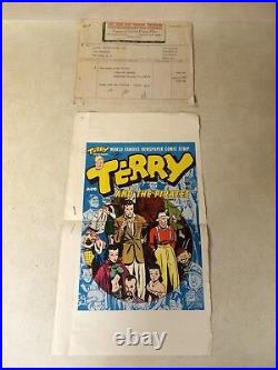 Terry and the Pirates #5 ART original COVER PROOF 1947 Caniff Rare Harvey