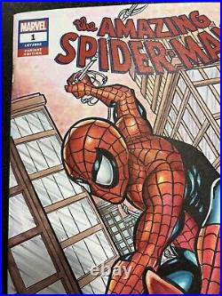 The Amazing Spider-man Sketch Cover Mcjunkin Original Art Cgc 9.8 Fall Sale