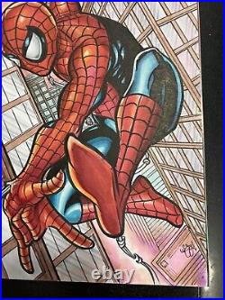 The Amazing Spider-man Sketch Cover Mcjunkin Original Art Cgc 9.8 Fall Sale