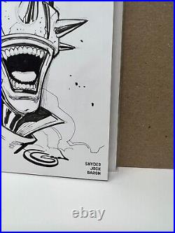 The Batman Who Laughs #1 Sajad Shah Original Art Sketch Cover with COA