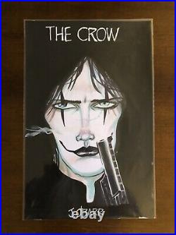 The Crow James O'Barr Original Art Issue One Cover Recreation Brandon Lee Joker