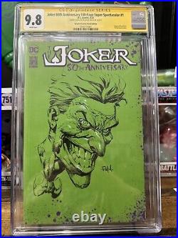 The Joker 80th Anniversary Super Spectacular #1 Cgc 9.8 Sketch By David Finch