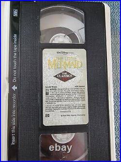 The Little Mermaid Disney VHS Tape Black Diamond Original Banned Cover Art