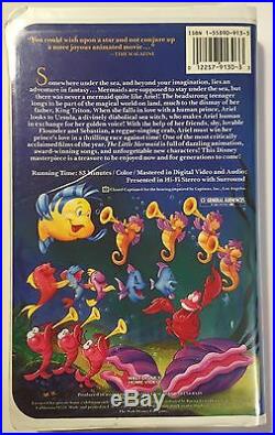 The Little Mermaid Original Banned Cover Art Disney Signature! Black Diamond VHS