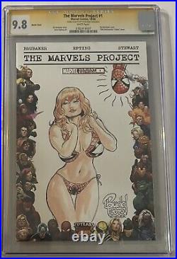 The Marvels Project #1 Blank Variant Budd Root Sketch CGC SS 9.8 Original Art