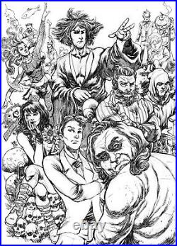The Sandman The Endless (11x17) comic art by David Lee TramaStudio