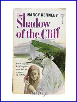 The Shadow of the Cliff Gothic Romance Original Cover Art Darrell Greene 1974