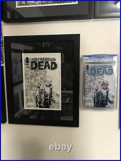 The WALKING DEAD #106 Original Comic Book Cover Art Adlard / Rick Zombie Horror