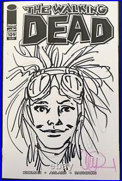 The Walking Dead #109 2013 Princess Original Art Sketch Charlie Adlard COA