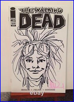 The Walking Dead #109 2013 Princess Original Art Sketch Charlie Adlard COA