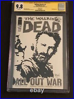 The Walking Dead 9.8 Rick Grimes Sketch Cover Cgc Sig Series Original Art Sale