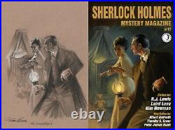 Thomas Gianni Original Sherlock Holmes Mystery Magazine #17 Cover Prelim Art