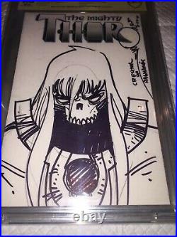 Thor #1 9.8 Ss Cbcs Original Art Hand Sketch Walt Simonson -ragonok (creator)