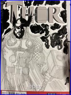 Thor #1 Sketch Cover Chris Mcjunkin Original Art Marvel New Avengers Mcu