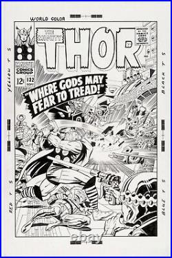 Thor #132 Cover Re-Creation Original Art by Bruce McCorkindale (2013)