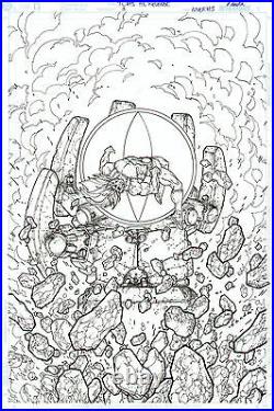 Thundercats Hammerhand Revenge #4 Original Comic Cover Art Page Lion-o DC Comics